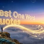 Best One Word Quotes