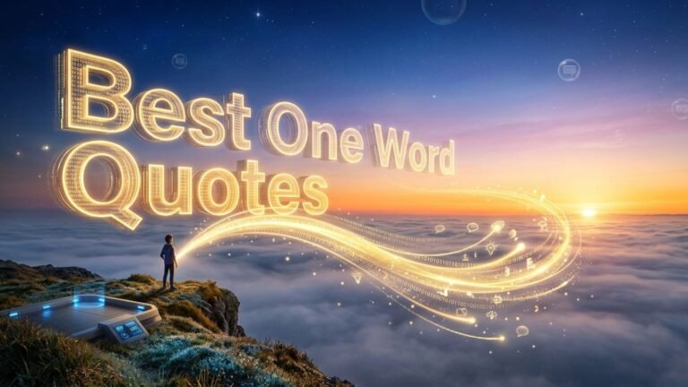 Best One Word Quotes