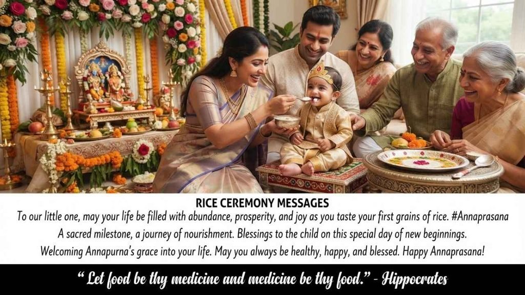 First Rice Ceremony Quotes for Baby Boy