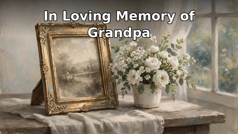 Grandfather Death Anniversary Tributes